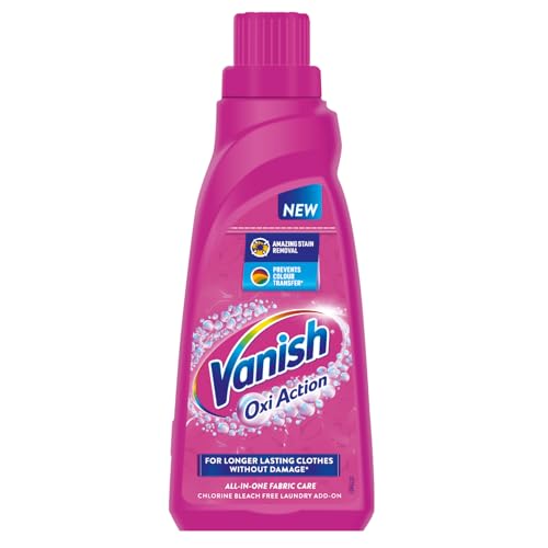 Image of Vanish All in One Liquid Detergent Booster - 800 ml | Removes Stains, Whitens Whites and Brightens Colors