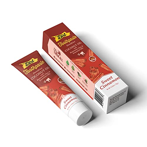 THE DIRT Coconut Oil Toothpaste - Fluoride & Gluten Free - Natural Oral Care for a Refreshing Smile...