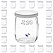 Lactivy | Lot de 20 Pots de yaourt en verre de 142 mL / 125g avec couvercles hermétiques | Fabrication & Marque Française | Compatible avec yaourtières & robots | DIY vos yaourts à la maison !
