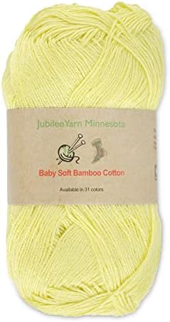 JubileeYarn Baby Soft Bamboo Cotton Yarn - Shades of Brown - 4 Skeins