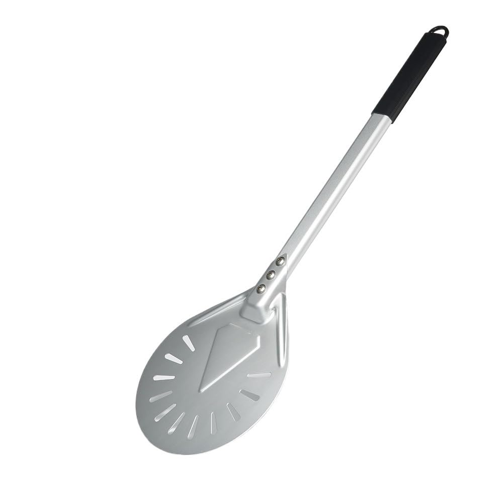 Pala Per Pizza Pala for pizza da 7/8/9 pollici for anodizzata Manico in lega di alluminio for perforata(8 inch 60cm)