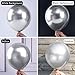 PartyWoo Silver Balloons 140 pcs Different Sizes of 18 12 10 5 Inch Silver Balloon Arch Kit Garland for Birthday Graduation Bachelorette Engagement Bridal Shower Wedding Party Decorations Silver-G102