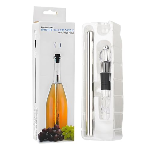 Enfriador de vino: función de enfriamiento rápido, forma ergonómica ligera, base antideslizante, material de construcción duradero, refrigerador y accesorios de entretenimiento para fiestas | Encimera