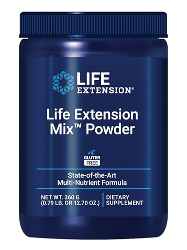 Life Extension Mix Powder high Potency Advanced Vitamin Mineral Fruit & Vegetable Formula Vitamin B C D E Magnesium for Whole-Body Health Healthy Aging Gluten-Free 12.70 oz