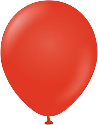 Kalisan Latex Balloons Pack of 100 One Size Red