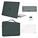 MOSISO MacBook Air 13 Pollici Caso 2018-2020 Release A2179 A1932, Plastica Hard Shell&Borsa Sleeve&Tastiera Cover&Webcam Cover&Proteggi Schermo Compatibile con MacBook Air 13 Retina, Midnight Green