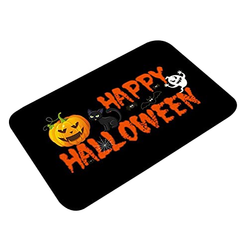 MAIKUI Halloween Fußmatte TeppichDeko Halloween Fußmatte Lustige Fußmatte Hexe Welcome Mat Fall Fußmatte Fall Decor Halloween Decor Küchenteppich Teppich für Küchenhalle im Freien Cover