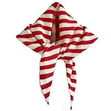 Triangle Shape: The longest side is 105cm/41.34", the width is about 30cm/11.8 inch Match: This knitted triangle scarf is versatile and complements a wide range of outfits. It can be effortlessly paired with a T-shirt or a basic shirt, blazer, trench...