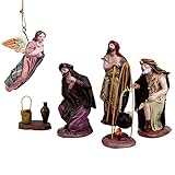 Set de anuncio de los pastores con ángel de 12 cm, 100% hecho a mano, hecho a mano