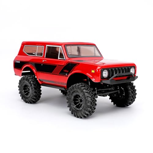 Redcat Racing Ascent-18 Scout II Brushless, 1/18 Scale RC Crawler, 4WD Remote Control Car, Aluminum Chassis, Red/Gold Dust