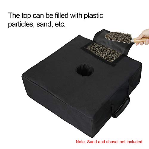 Cucudy Saco de areia para o guarda-chuva Base de dossel Saco de peso 18