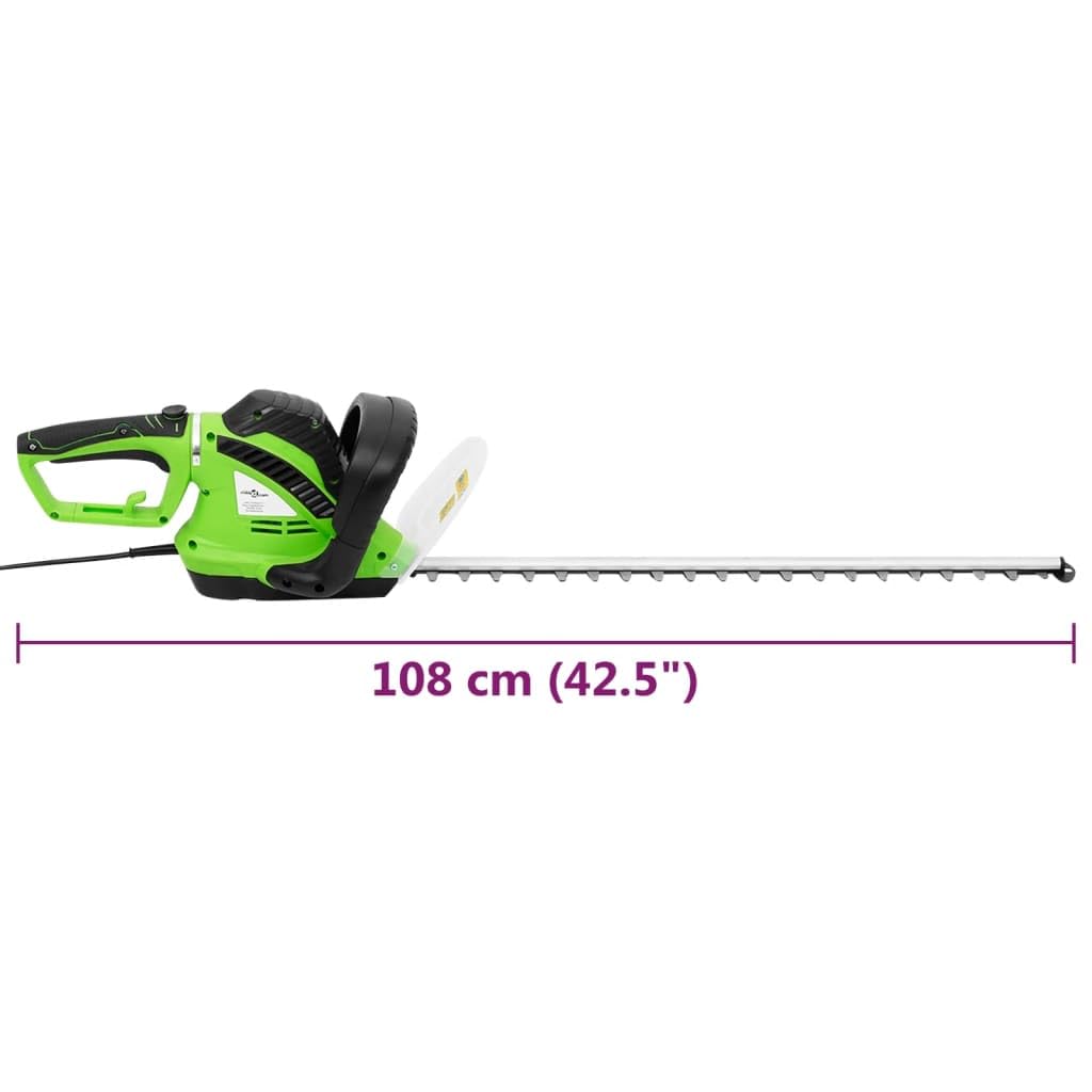 Elektryczne nożyce do żywopłotu, 61 cm, 750 W, 610 mm, długość cięcia, regulowany kąt uchwytu, przycinarka do żywopłotu, do pielęgnacji krzewów, ogrodu, z kablem sieciowym