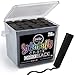 Loddie Doddie Jumbo Sidewalk Chalk Bucket - 20 Count, Black - Washable Sidewalk Chalk for Kids - Bucket Storage for Outside Fun - For Outdoor Kids Activities