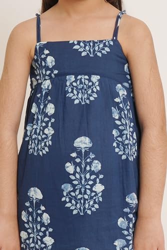 Image of COTLAND Fashions Jaipuri Cotton Printed Girl Strappy Top