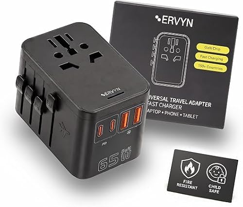 ERVYN 5-in-1 Universal Travel Adapter