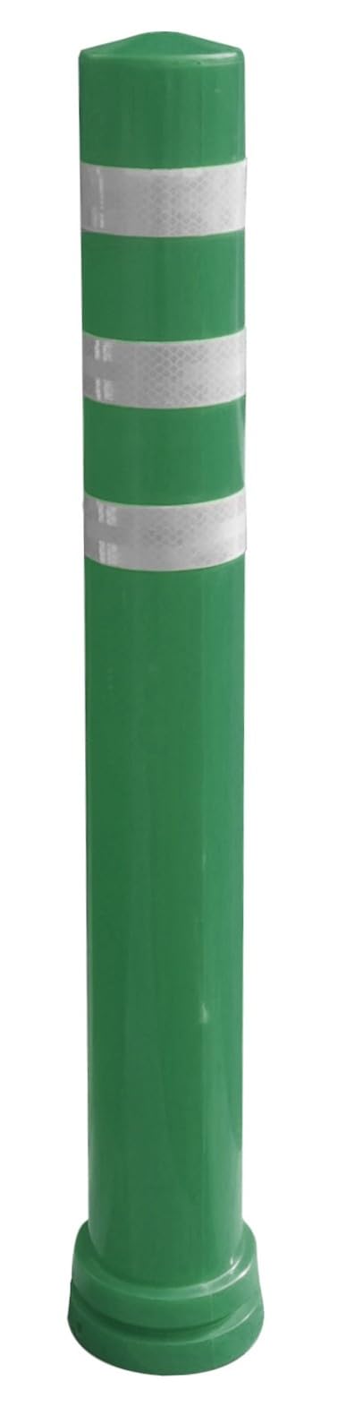Baliza flexible – VERDE – 660 x 80 mm + 3 rayas blancas