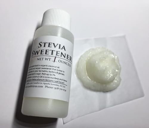 2 oz Lip Balm Sweetener - Stevia Sweetener - Stevia suspended in coconut oil