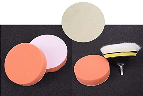 Image of DIY Crafts 1 Kit, 5 Pcs Kit, 3 inch inch Car Cleaning Felt & Wool Pad Foam Polishing Waxing Pad Kits Buffing Polishing Wheel Sponge Wool Buffing Pad (1 Kit, 5 Pcs Kit)