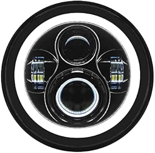 Hogworkz® 7 Inch LED Halomaker™ Headlight - Daymaker Replacement Compatible with Harley Davidson Street Glide Road King Electra Glide Ultra Softail - Black
