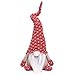 LARLIFE Handmade Christmas Gnome Decoration Santa Swedish Figurines (Red)