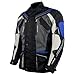 Produktbild Motorradjacke schwarz-grau-blau mit Protektoren, Belüftungssystem, Klimamembrane und herausnehmbarem Thermofutter