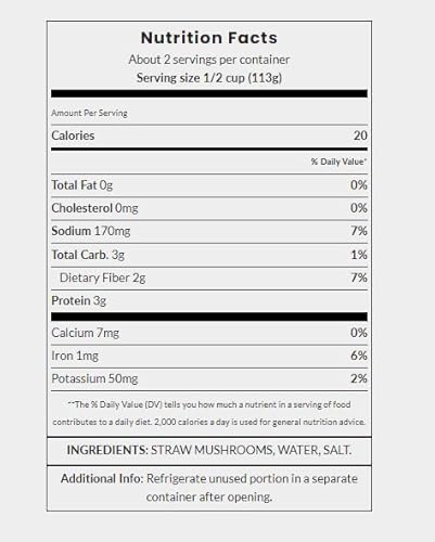 Ka-Me Whole Peeled Straw Mushrooms thumb #4