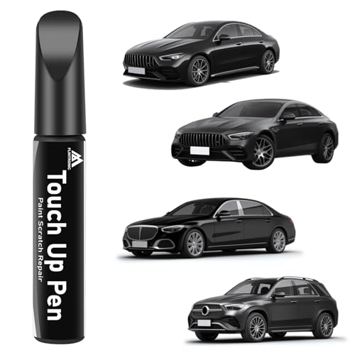 flintronic LC9X/2T pisak do lakieru, głęboka czerń, 12 ml, metaliczna farba naprawcza, dokładne dopasowanie, kompatybilny z VW/Volkswagen, do chipsów i zadrapań