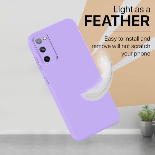 Image of Back Cover for Samsung Galaxy S20 FE 5G / 4G | Full Camera Protection | Premium Liquid Silicon Case | Flexible Bumper Case for Samsung Galaxy S20 FE 5G / 4G (Purple)