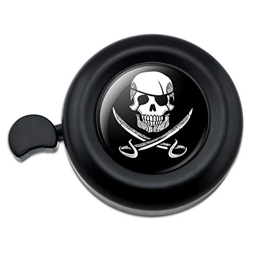 GRAPHICS & MORE Pirate Skull Crossed Swords Tattoo Design Bicycle Handlebar Bike Bell