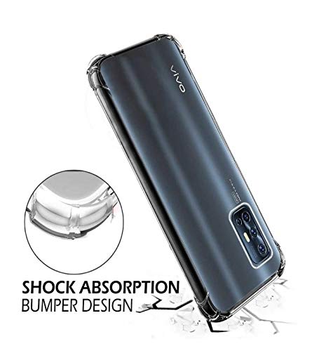 Image of REALCASE VIvo V17 Back Cover | Stylish Ultra Thin Clear Soft Silicone TPU Transparent Case Back Cover for Vivo V17