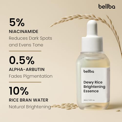 BELLBA Dewy Rice Brightening Essence Korean Serum for Face | K-beauty Skincare Rice Serum for Dark Spots Anti-Aging Hyperpigmentation& Glass Skin Hydrating Light-weight Non-Comedogenic 1 fl.oz - Image 7