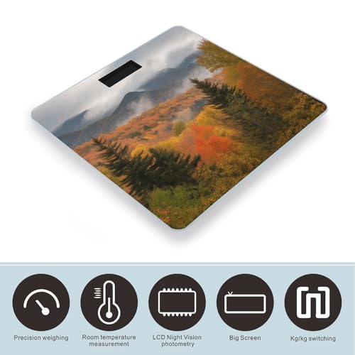 Báscula digital de baño con superficie de vidrio templado miniatura 3