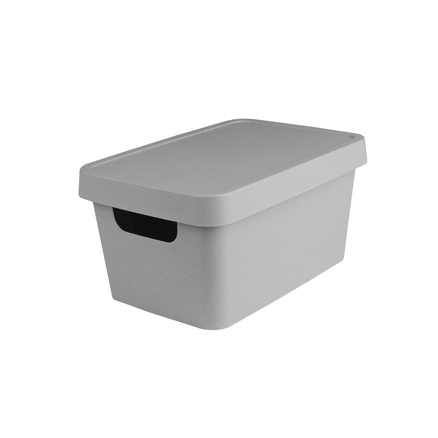 Storganize Storage Container With Lid Smart Home Organising Solution 3.6L Grey Box Basket Tidy