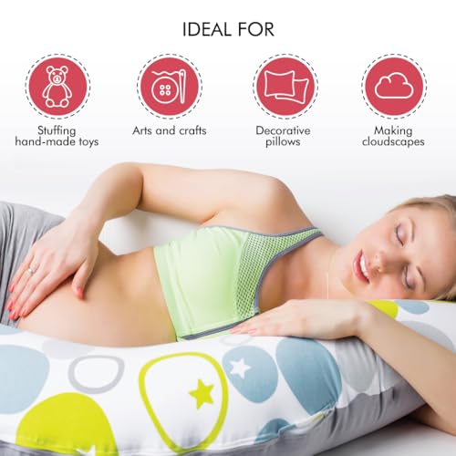 Image of Fairfield The Original Poly-Fil, Premium Polyester Fiber Fill, Soft Pillow Filler, Stuffing for Stuffed Animals, Toys, Cloud Decorations, and More, Machine-Washable, 12 lb Box