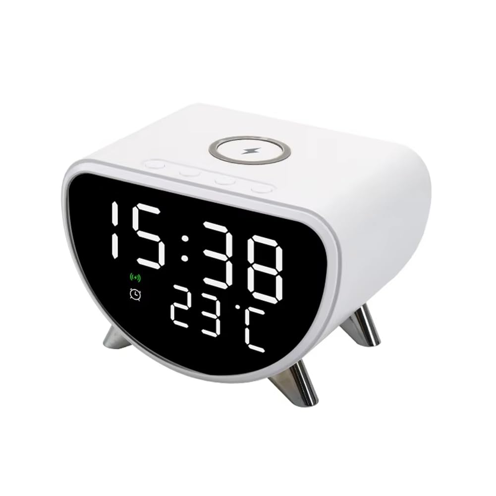 CTRLZS Multifunctional AlarmClock Temperature Clock Wireless Charger LED Mobile Phone Three in One Wireless Charger
