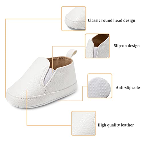 Image of Infant Baby Boys Girls Canvas Sneaker Toddler Slip On Anti Skid Newborn First Walkers Candy Shoes for 0-18 Months