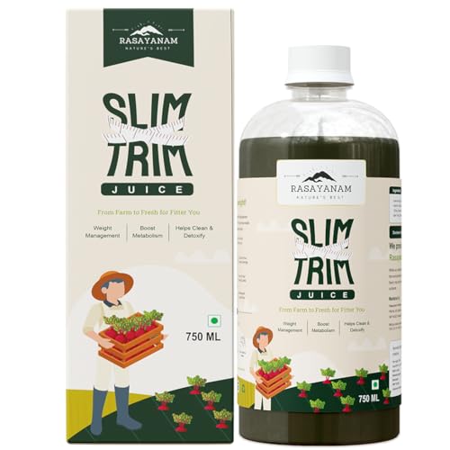 Rasayanam Ayurvedic Juice for Healthy Weight Management - 750ML | Improves Gut Health | Garcinia Cambogia, Aloe Vera, Harad, Amla, Moringa, Trikuta & 8 More Ayurvedic Herbs