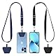 CACOE Handyband Universal 2 Stück Einstellbar Halsband Schlüsselband mit 2 Durable Patches,Handy-Lanyard Universelle Umhängetasche Multifunktional, kompatibel mit den meisten Smartphones