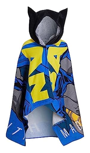 DC Comics Toalla con Capucha Batman 100% algodón Poncho para niños Toalla de Playa Toalla de baño Toalla de natación Envoltura cambiante Bata | Ya disponible en tu tienda friki favorita! En mundofriki.es!