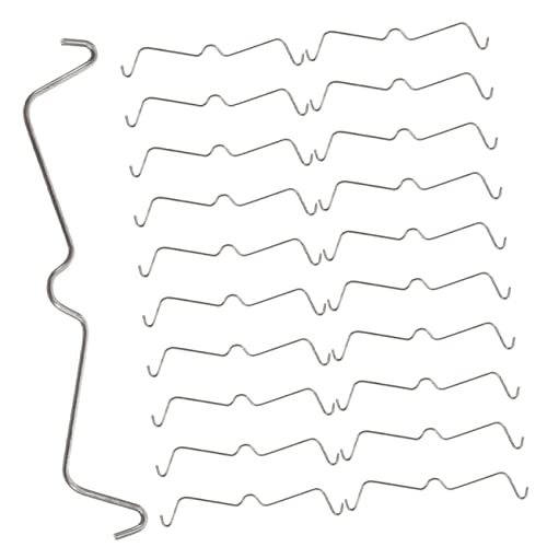 CANIGHT Pegboard Hook Locks 50pcs Easy Install Retainer Clips Peg Board Accessories High Tensile