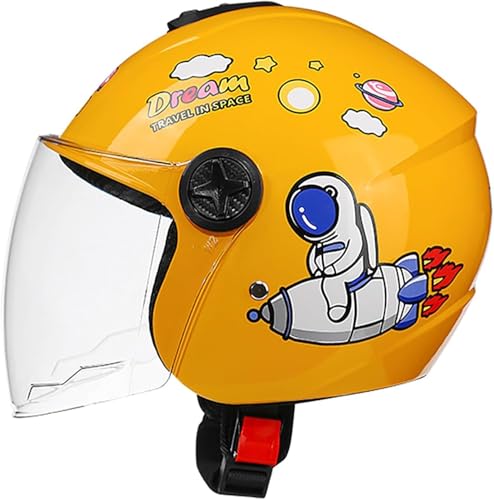 Casco de Motocicleta para niños de 3 a 12 años, homologado por ECE/Dot, Casco de Scooter Infantil, Casco de Motocicleta D,50-57CM