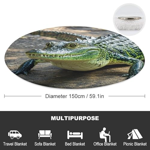 Couverture douce imprimée vert pour vos soirées cocooning - 3
