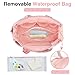 KUBYA Diaper Bag Tote, Puffer Quilted Baby Diaper Tote Bags Crossbody Hospital Bag Travel Large Mommy Bag, with Silicone Pacifier Case