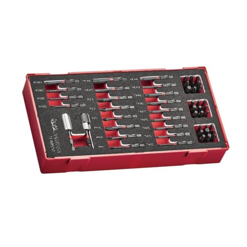 Image of Teng Tools Bits Set Impact 50 Pieces in EVA Foam Organizational Tool Tray - TEABS50