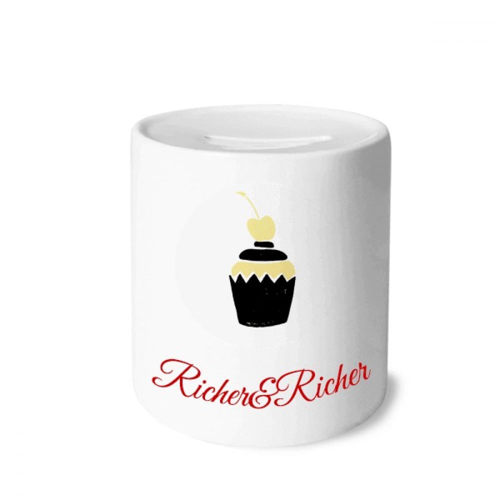 Tirelire avec citation Love Cake Cheery pour décorer un salon et économiser