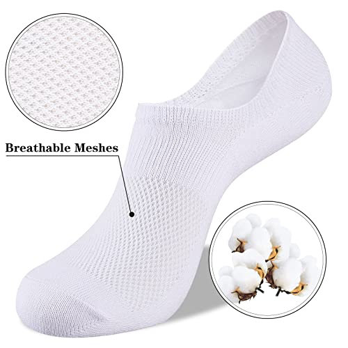 Heatuff No Show Socks Womens Cotton Low Cut Non Slip Casual Socks Invisible Flat Boat Liner Socks (6/9 Pairs)3