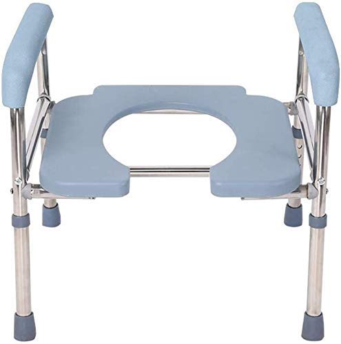 Toilet chair Heavy bedside commode chair, extra wide, height adjustable, drive medical obese adult seat, heavy weight 400 lbs, safe non-slip