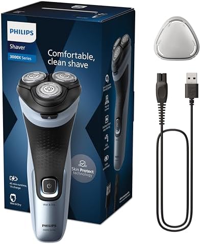 Philips Shaver Series 3000X – Elektrischer Nass- und Trockenrasie...