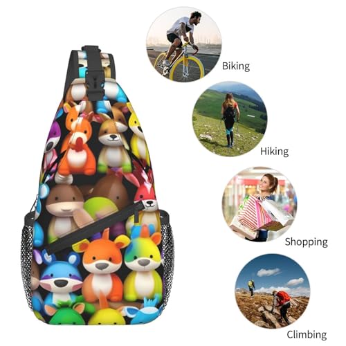 Bolso cruzado con estampado de perros Schnauzer para senderismo miniatura 6