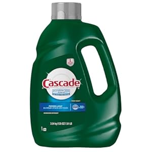 Cascade Advanced Power Dishwasher Detergent Gel, Fresh Scent, Dishwashing Detergent with Dawn Grease Fighting Power, 125 oz Plastic Bottle